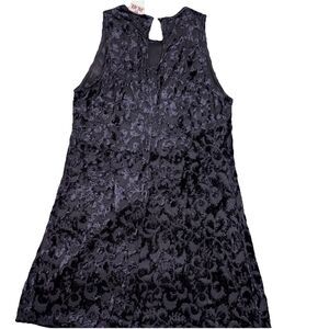 VTG 90s Y2K Mesh Velvet Burnout Dress S Whimsigoth Fairy Indie Sleaze Emo Jalate